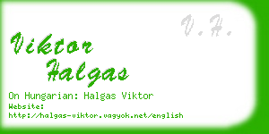 viktor halgas business card